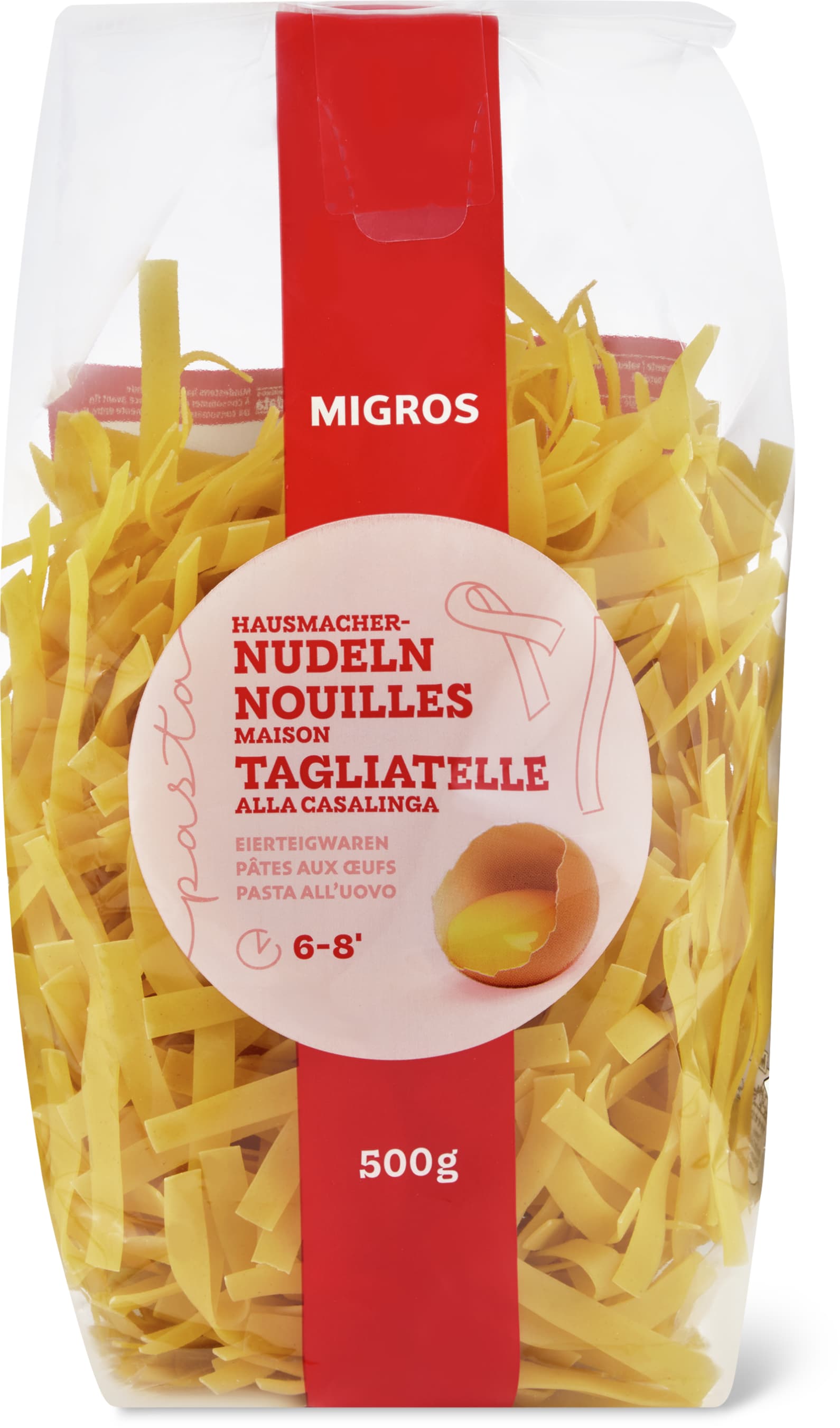 Homemade-style tagliatelle Free-range eggs